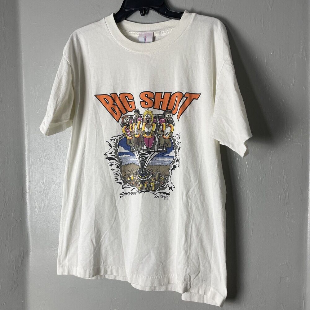Vintage Stratosphere I Survived Big Shot Stratosphere Las Vegas Shirt Sz M